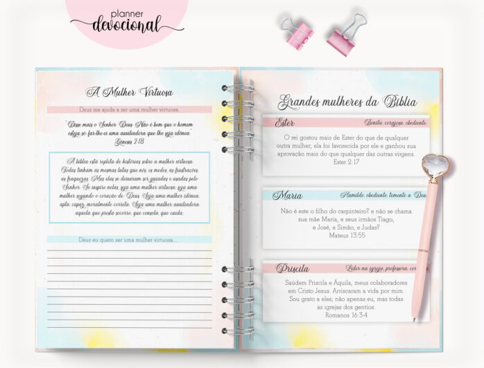 Planner Devocional "Deem graças ao Senhor"