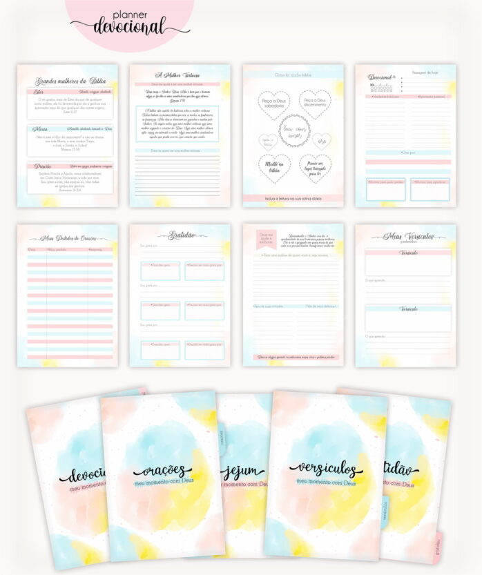 Planner Devocional "Deem graças ao Senhor"