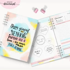 Planner Devocional "Deem graças ao Senhor" 46 Planner Devocional "Deem graças ao Senhor"