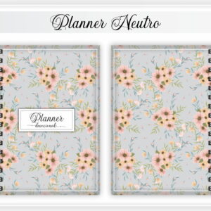 Planner Devocional Neutro + Arte para Caneca - Arq. Digital