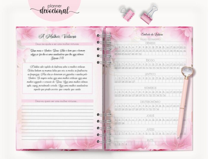 Planner Devocional "ROSAS"