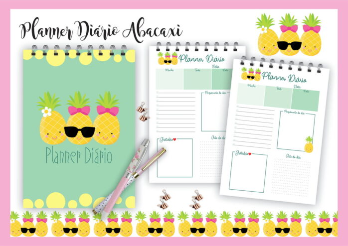 Planner Diário Abacaxi