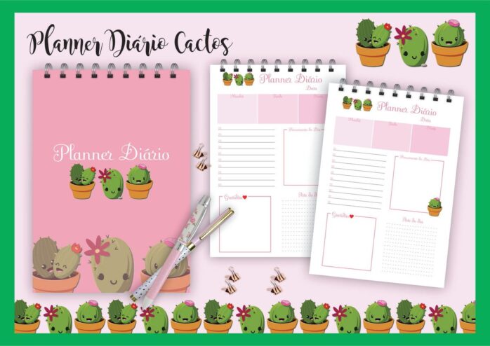 Planner Diário Cactos