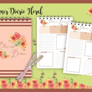 Planner Diário Floral
