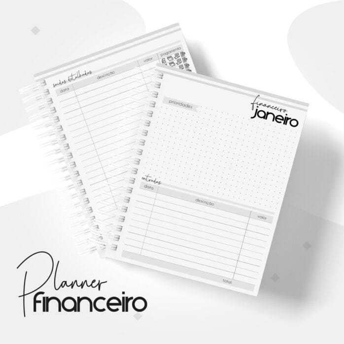 Planner Financeiro Pessoal Masculino