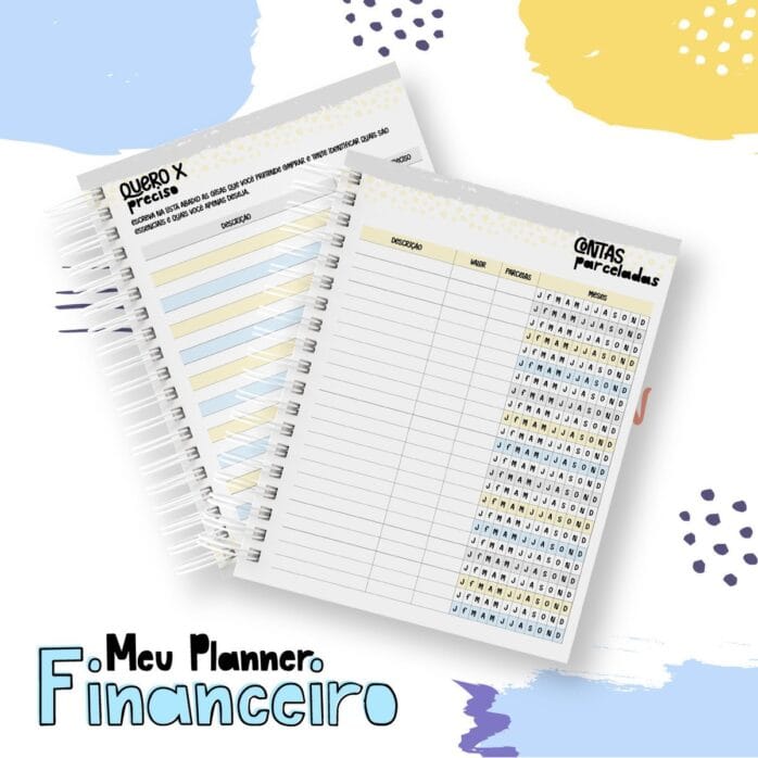 Planner Financeiro Teen Menino