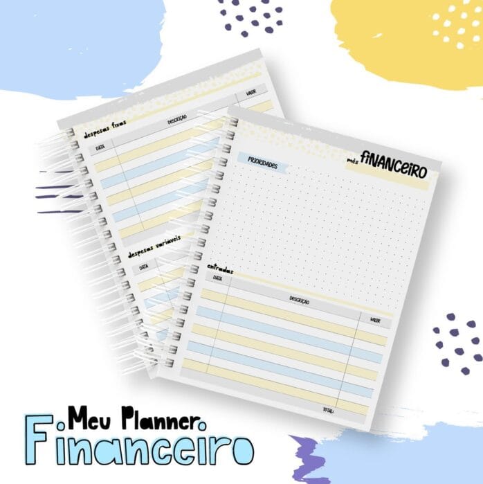 Planner Financeiro Teen Menino