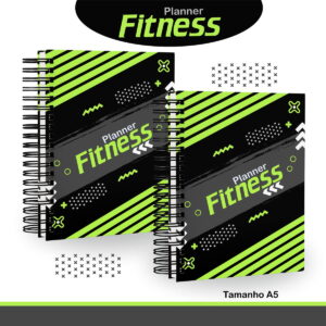 Planner Fitness Masculino Verde Digital Personalizado 12 planner fitness masculino verde arquivo digital