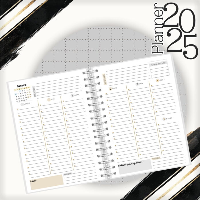 Planner Masculino 2025