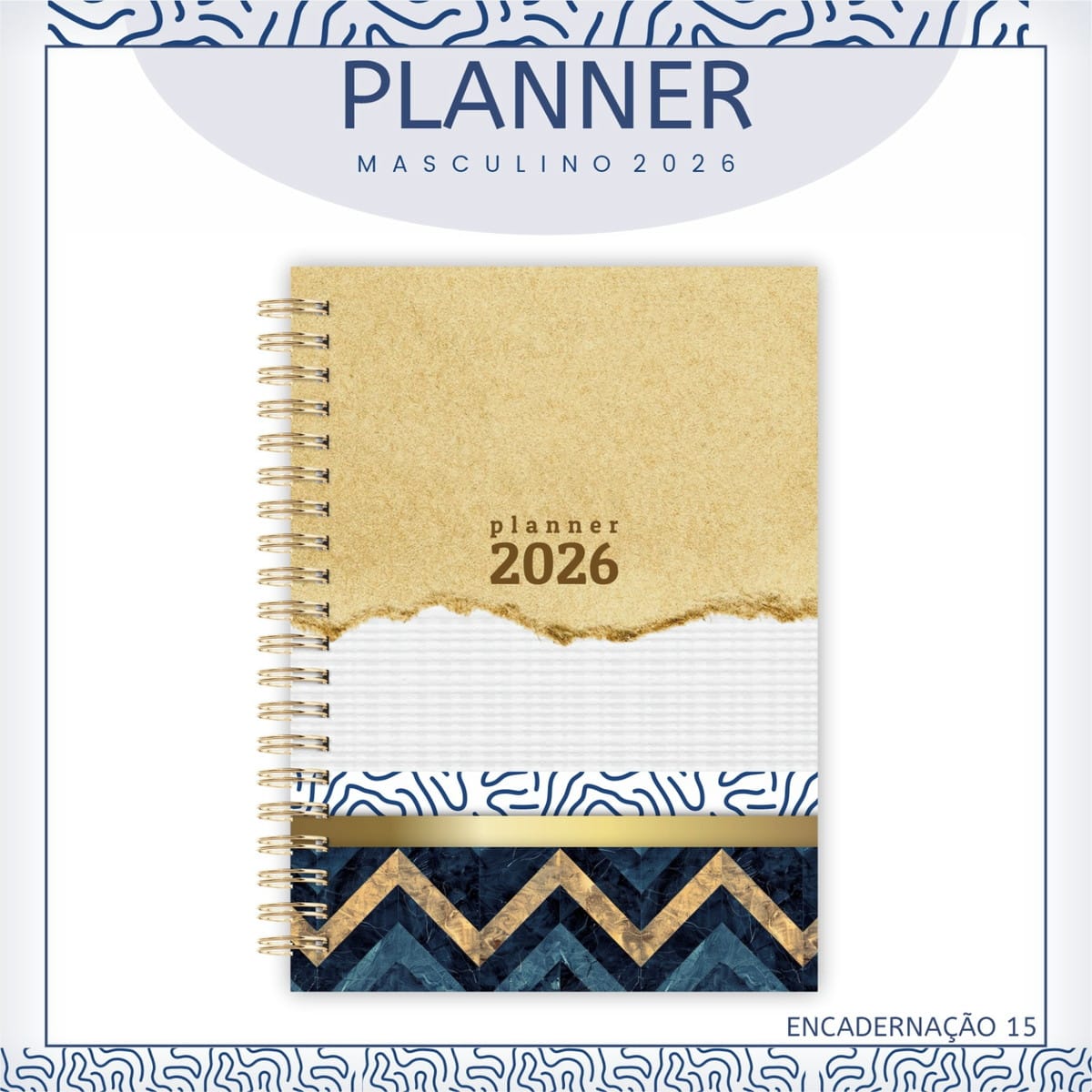 Planner Masculino 2026 Digital para Imprimir e Revender 5 Planner Masculino 2026 Digital para Imprimir e Revender - Imagem 5
