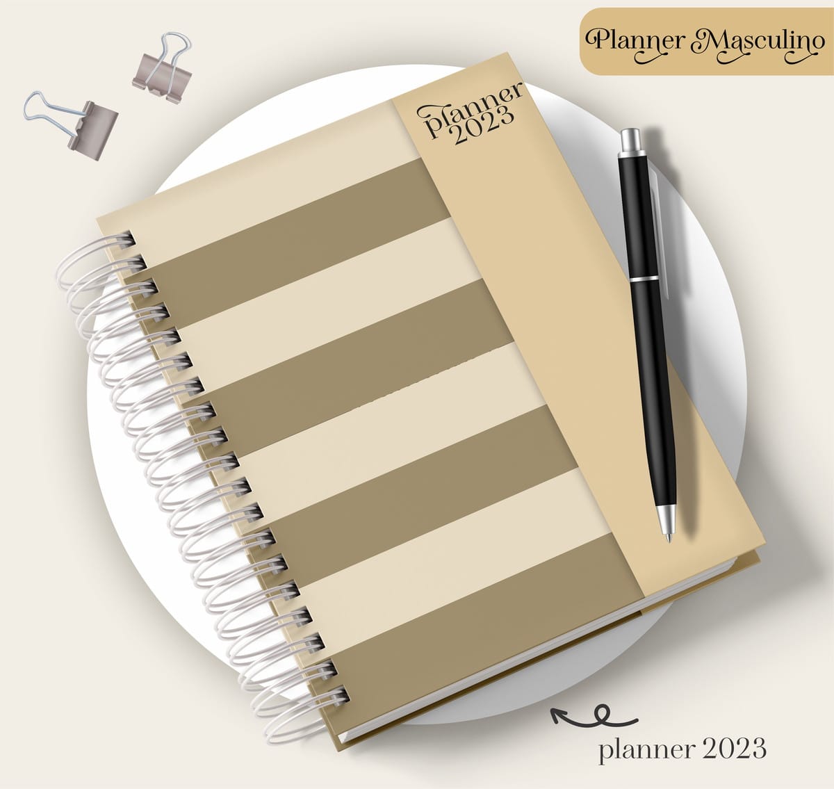 Planner Masculino Digital Arquivo para Imprimir e Revender 1 Planner Masculino Digital Arquivo para Imprimir e Revender
