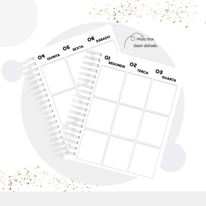 Planner Masculino Permanente e Datado