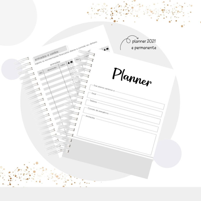 Planner Masculino Permanente e Datado