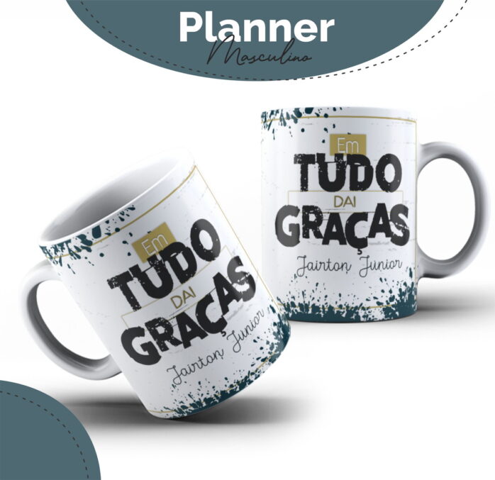 Planner Masculino Tudo dai Graças