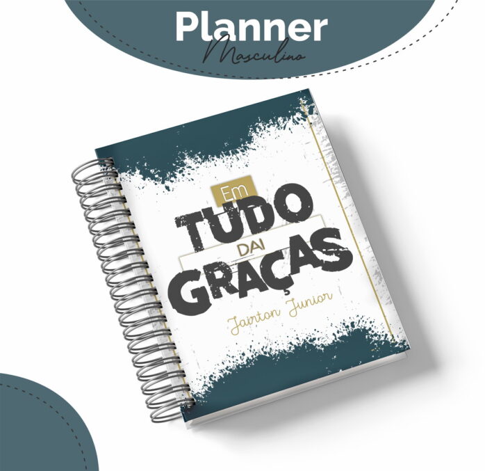 Planner Masculino Tudo dai Graças