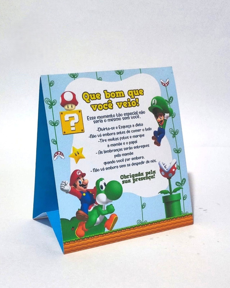 Plaquinha Que Bom Que Você Veio Super Mario Arquivo 1 Plaquinha Que Bom Que Você Veio Super Mario Arquivo