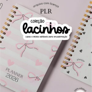 Planner Infantil Lacinhos Editável no Canva para Revenda 9 plr planner colecao lacinhos canva arquivo digital 6
