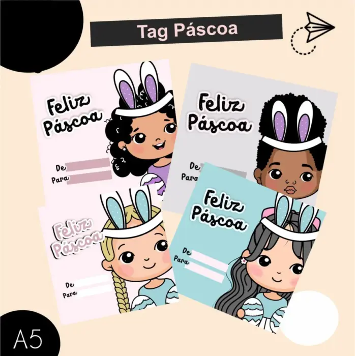 Png Pascoa Personalizado Mascote Infantil Menino E Menina 4