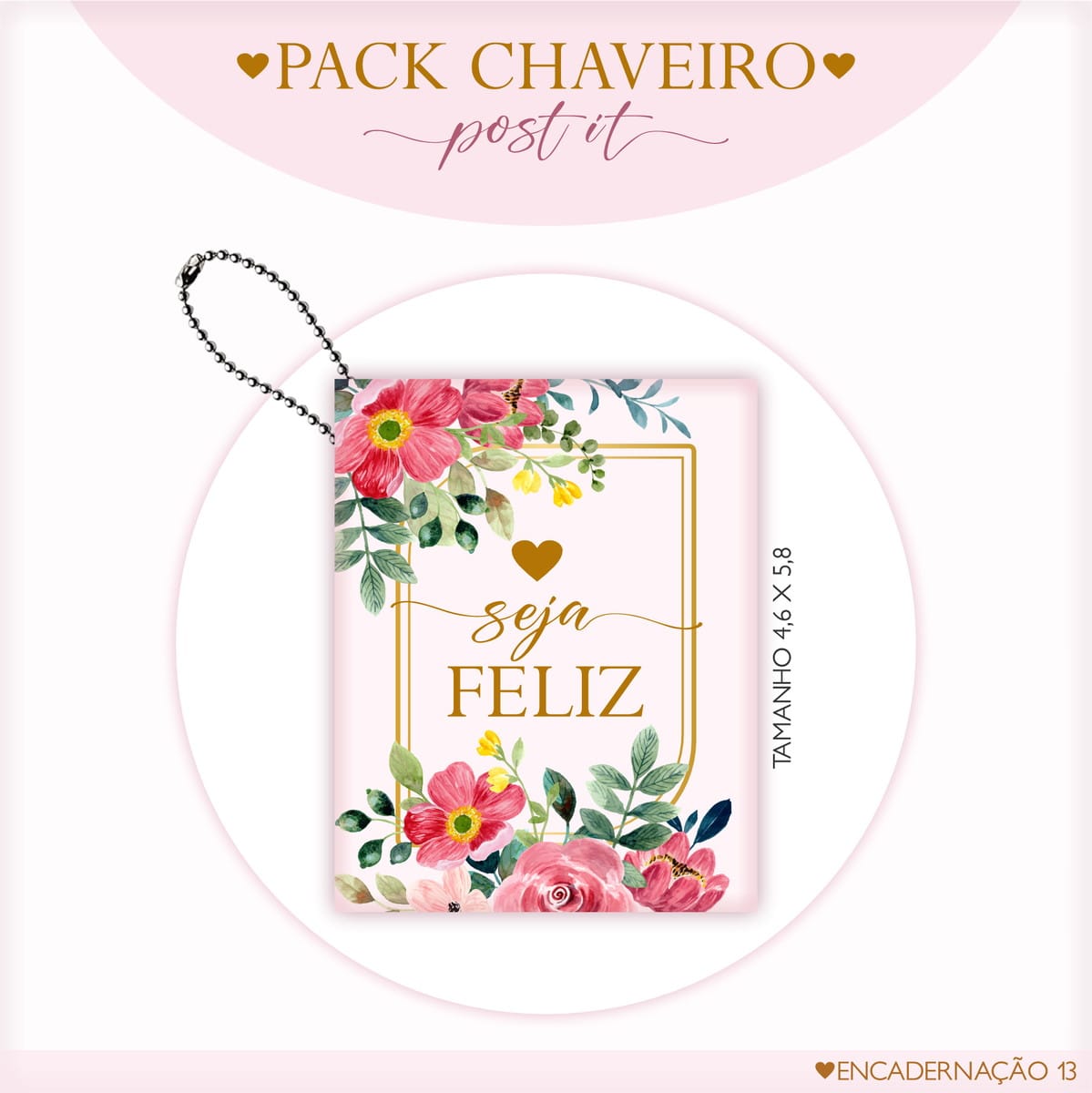 Post It Floral Digital com Frases para Imprimir 1 Post It Floral Digital com Frases para Imprimir