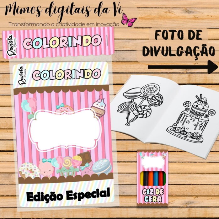 Revistinha Colorir Doceira