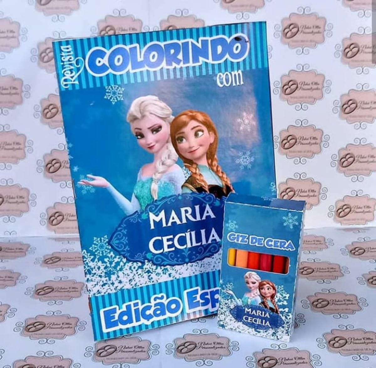 Revistinha Frozen para Colorir Personalizada 1 Revistinha Frozen para Colorir Personalizada