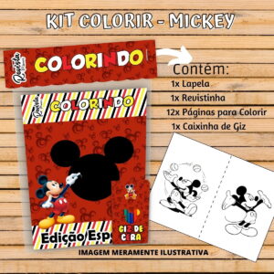 revistinha colorir mickey arquivo digital