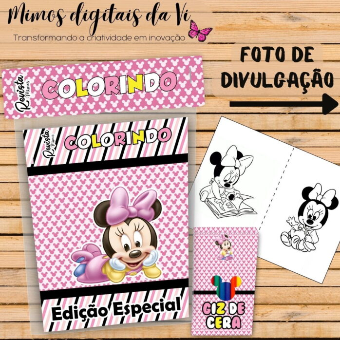 Revistinha Colorir Minnie Baby