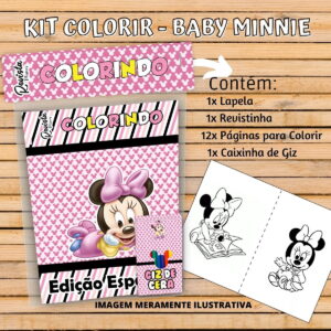 Revistinha Colorir Minnie Baby