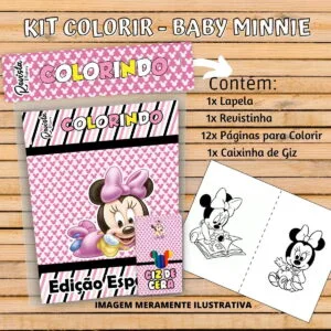 Revistinha Colorir Minnie Baby 7 Revistinha Colorir Minnie Baby