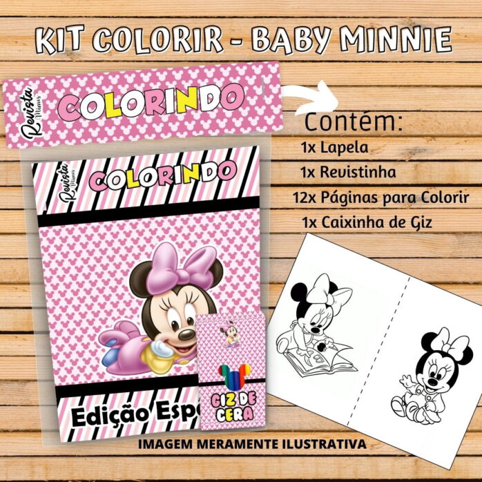 Revistinha Colorir Minnie Baby