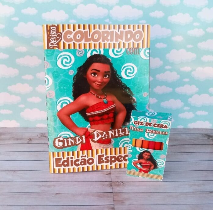 Revistinha Colorir Moana