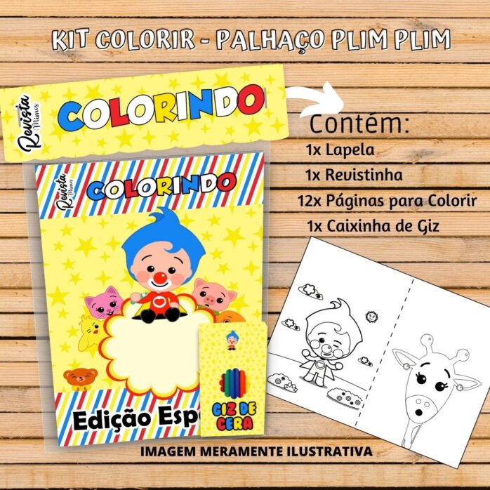Revistinha Colorir Plim Plim