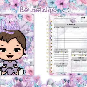 Rotina do Bebê Borboleta Menina 5 Rotina do Bebê Borboleta Menina