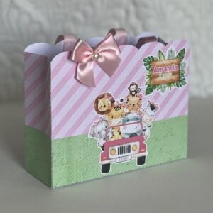 Sacolinha Infantil Safari Rosa
