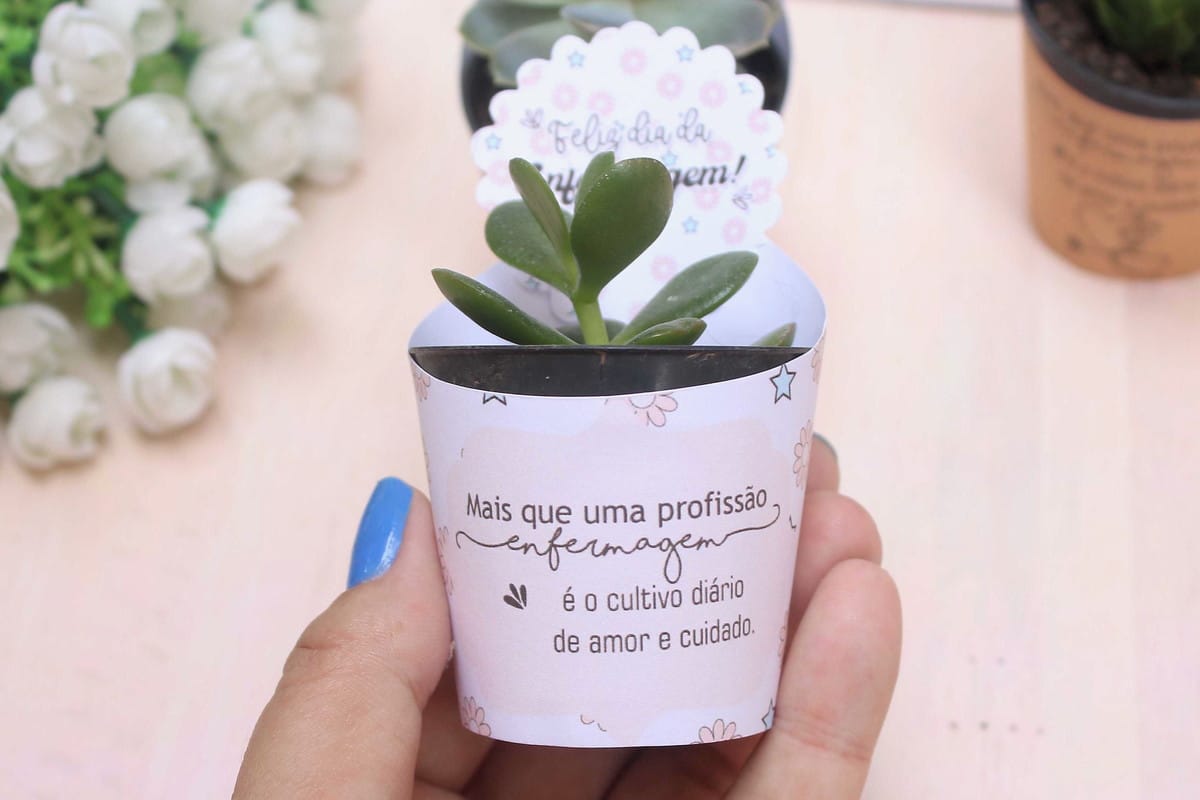 Saia de Vaso Dia do Enfermeiro Arquivo Digital 3 Saia de Vaso Dia do Enfermeiro Arquivo Digital - Imagem 3