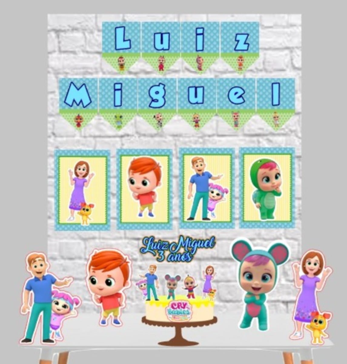 Arquivo Digital My Little Angel Cry Babies para Festa 1 Arquivo Digital My Little Angel Cry Babies para Festa