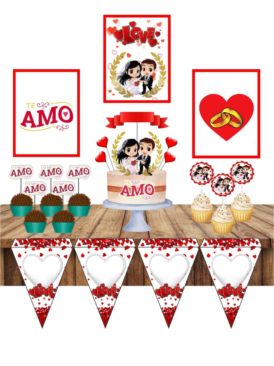 Kit Digital Casamento Só um Bolinho Arquivo Studio 1 Kit Digital Casamento Só um Bolinho Arquivo Studio