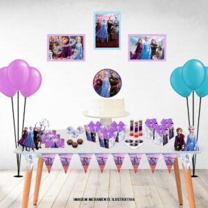 Kit Digital Festa Frozen 1 com Artes Editáveis para Imprimir 15 so um bolinho frozen 1 arquivo digital