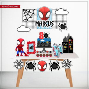 Kit Digital Festa Homem Aranha Studio e PDF 15 so um bolinho homem aranha studio e pdf