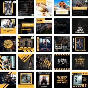 Templates Canva Academia 2.0 25 Artes Editáveis + Bônus
