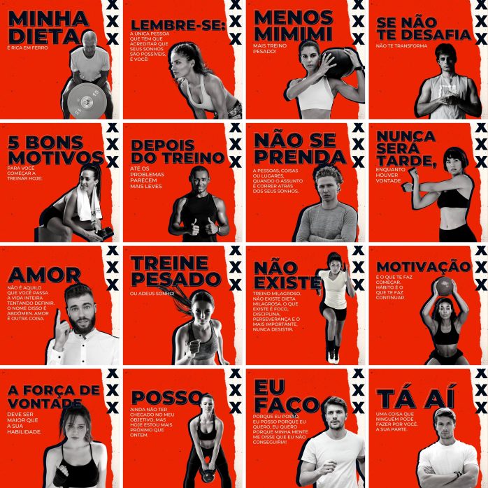 Templates Canva Academia Personal Trainer 200 Artes Editáveis + Legendas