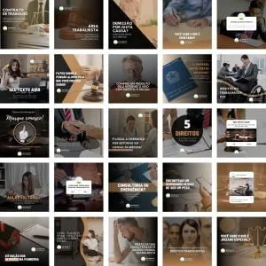 Templates Canva Advogado 2.0 25 Artes Editáveis + Bônus