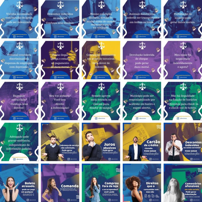 Templates Canva Advogado 3.0 50 Artes Editáveis + Bônus