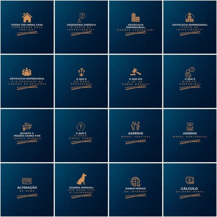 Templates Canva Advogado Advocacia 200 Artes Editáveis + Legendas