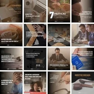 Templates Canva Advogados 40 Artes Editáveis + Bônus