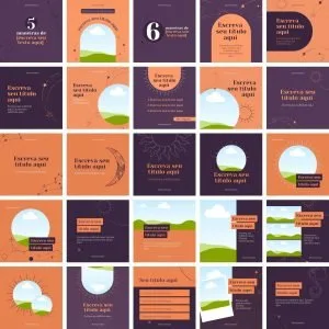 Templates Canva Astrologia 36 Artes Editáveis + Bônus