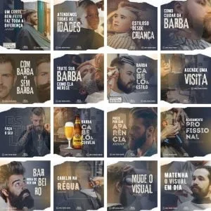 Templates Canva Barbearia Cabelereiro 30 Artes Editáveis + Bônus 8 Templates Canva Barbearia Cabelereiro 30 Artes Editáveis + Bônus