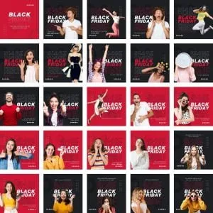 Templates Canva Black Friday 200 Artes Editáveis + Bônus
