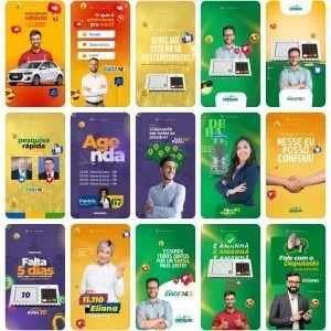 Templates Canva Campanha Política Eleição 45 Stories