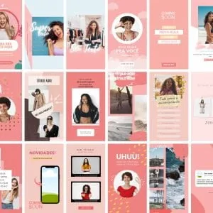 Templates Canva Capas Reels IGTV Instagram  20 Artes Editáveis + Bônus